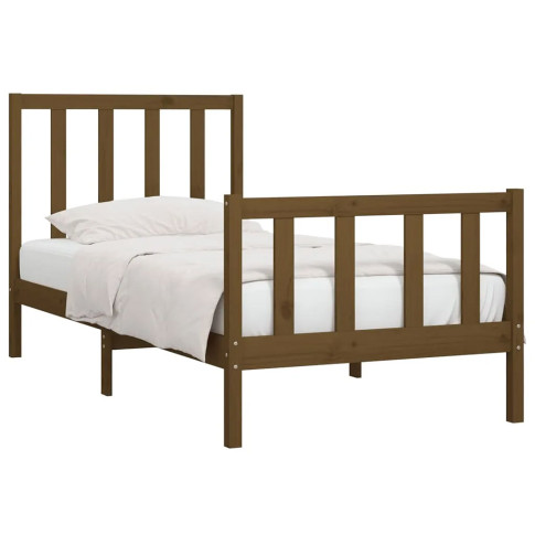 Sosnowe łóżko miodowy brąz 90x200 Ingmar 3X