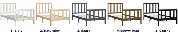 Kolory łóżka Alzak 3X