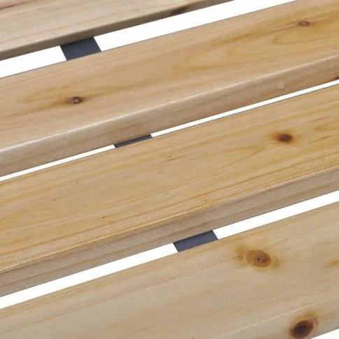 Szczegółowe zdjęcie nr 5 produktu Drewniana ławka ogrodowa Malia - brązowa