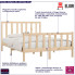 Drewniane łóżko w kolorze naturalnym 120x200 Ingmar 4X
