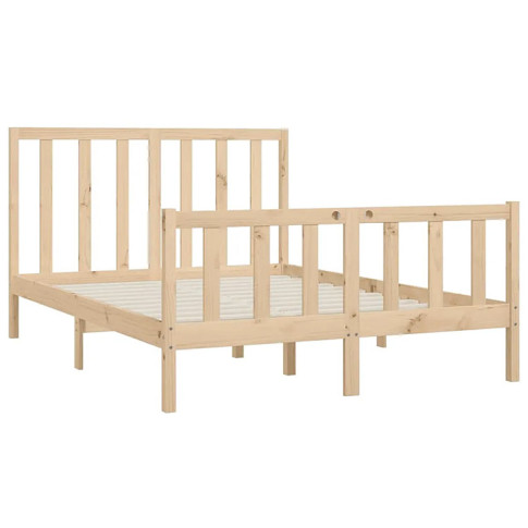 Naturalne drewniane łóżko 120x200 Ingmar 4X