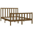 Brązowe drewniane łóżko 120x200 Ingmar 4X