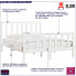 Drewniane łóżko w kolorze białym 140x200 Ingmar 5X