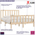 Drewniane łóżko w kolorze naturalnym 160x200 Ingmar 6X