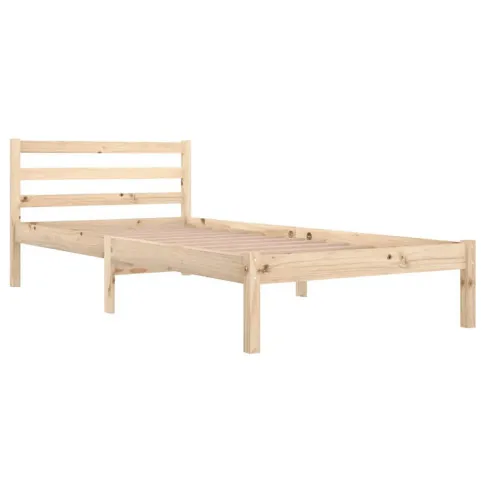 Naturalne drewniane łóżko 90x200 Lenar 3X