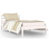 Białe jednoosobowe łóżko sosnowe 90x200 cm - Lenar 3X
