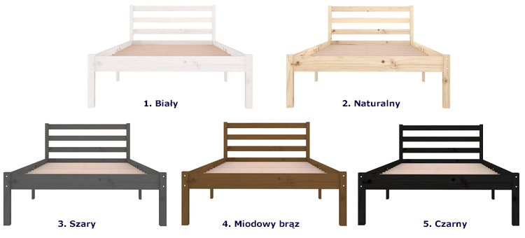 Kolory łózka Jaxo 3X