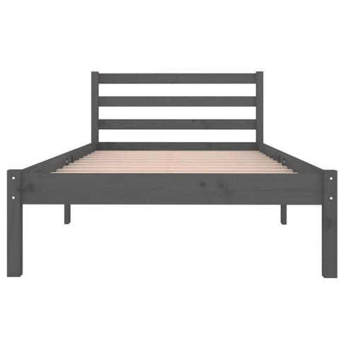 Łóżko drewniane szare 90x200 Lenar 3X
