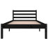 Łóżko drewniane czarne 90x200 Lenar 3X