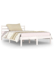 Białe sosnowe łóżko skandynawskie 120x200 cm - Lenar 4X w sklepie Edinos.pl