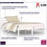 Drewniane łóżko w kolorze białym 120x200 Lenar 4X