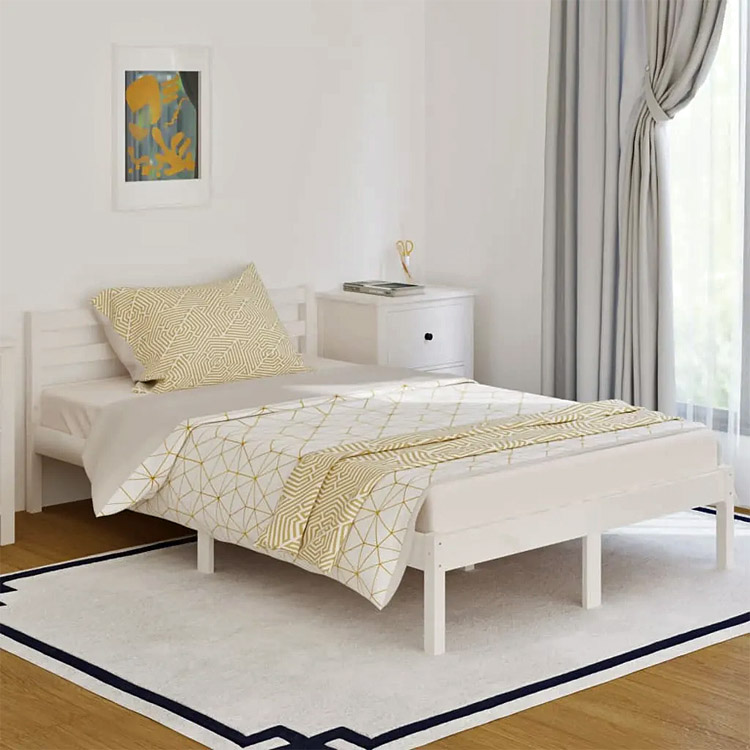 Aranżacja z białym łóżkiem Lenar 4X