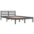 Szare drewniane łóżko 120x200 Lenar 4X