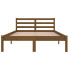 Łóżko drewniane brązowe 120x200 Lenar 4X