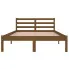 Łóżko drewniane brązowe 120x200 Lenar 4X