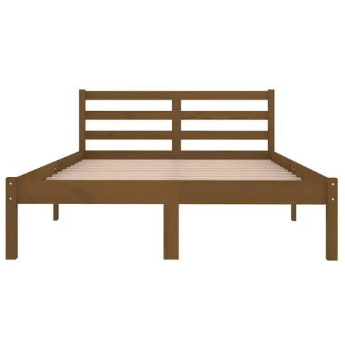 Łóżko drewniane brązowe 120x200 Lenar 4X