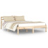Drewniane naturalne łóżko 140x200 Lenar 5X