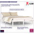 Drewniane łóżko w kolorze białym 140x200 Lenar 5X