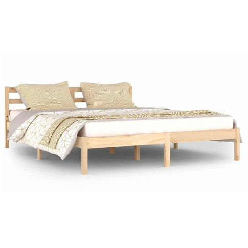 Drewniane naturalne łóżko 160x200 Lenar 6X