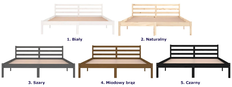 kolory lóżka Jaxo 6X