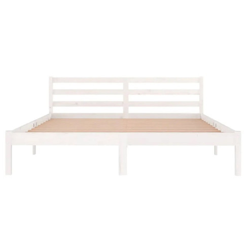 Łóżko drewniane białe 160x200 Lenar 6X