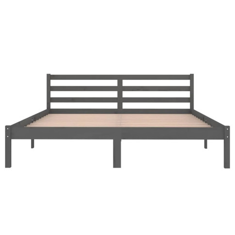 Łóżko drewniane szare 160x200 Lenar 6X