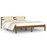 Drewniane brązowe łóżko 160x200 Lenar 6X