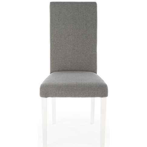 Szare drewniane krzesło z białą podstawą Ulto 4x