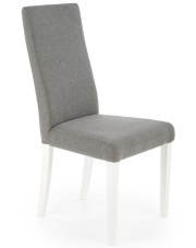 Drewniane krzesło tapicerowane szary + biały - Ulto 4X w sklepie Edinos.pl