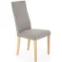 Krzesło tapicerowane nowoczesne beż + dąb sonoma - Ulto 5X
