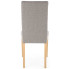 Eleganckie tapicerowane drewniane krzesło beż sonoma Ulto 5X