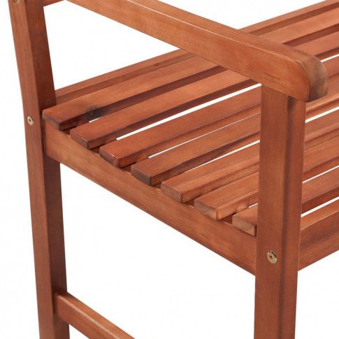 Szczegółowe zdjęcie nr 4 produktu Drewniana ławka ogrodowa Dean - brązowa