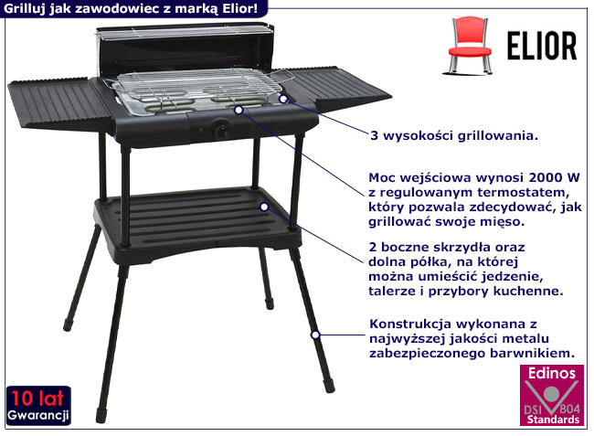 Elektryczny grill ogrodowy Korondo