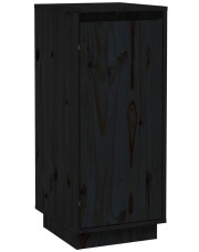 Czarna szafka drewniana w stylu skandynawskim - Awis 3x w sklepie Edinos.pl