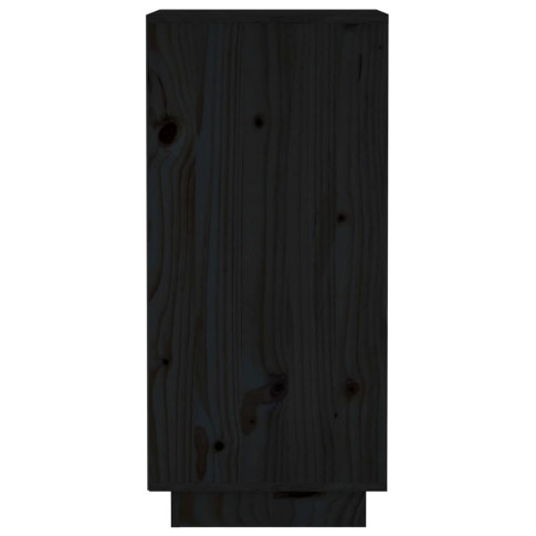 Drewniana szafka zamykana do sypialni Awis 3X czarna