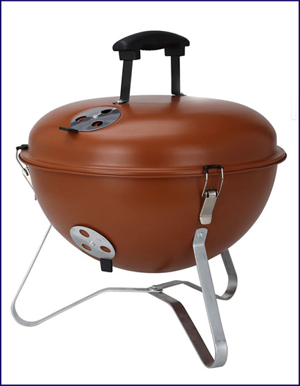 Pomarańczowy grill z pokrywą Balto