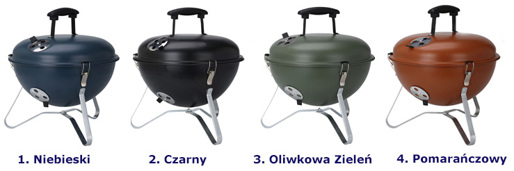 Kolory okrągłego grilla ogrodowego Balto