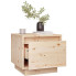 Drewniana szafka nocna z litego drewna z szufladą Povo