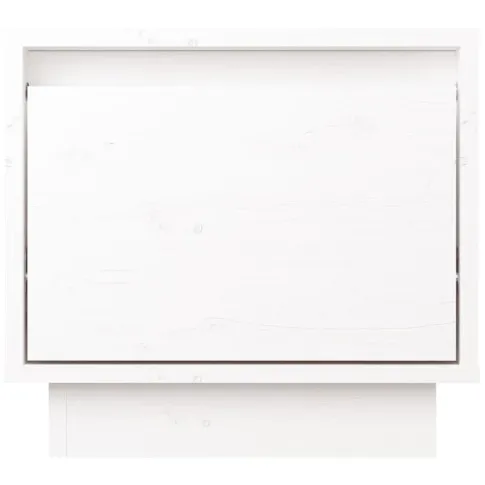 Bialy stolik nocny z szufladą Povo