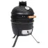 Czarny ceramiczny grill z funkcją wędzenia - Foxie