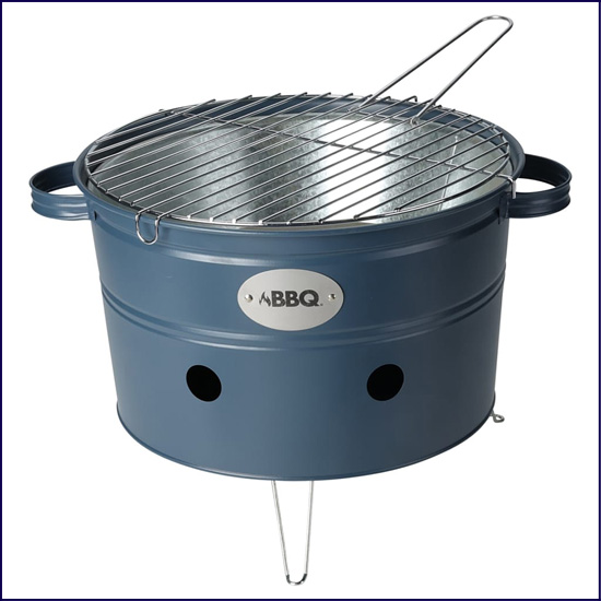 Minimalistyczny grill Aurelo kolor niebieski