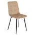Beżowe nowoczesne pikowane krzesło - Gifo