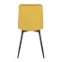 Musztardowe tapicerowane krzesło Gifo