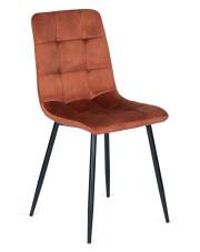 Rude krzesło tapicerowane welurem - Gifo w sklepie Edinos.pl