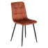 Rude krzesło tapicerowane welurem - Gifo