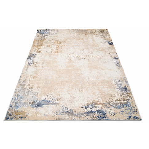 Prostokatny kremowy dywan w nowoczesnym stylu Himi 4X
