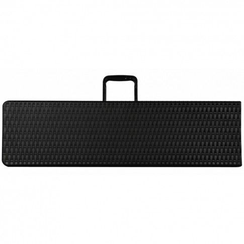 Szczegółowe zdjęcie nr 4 produktu Perel Składana ławka stylizowana na wiklinową, czarna, FP160R