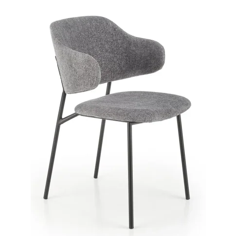 Szare krzesło tapicerowane