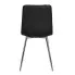 Czarne nowoczesne krzesło ze skóry ekologicznej Biro