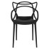 Czarne krzesło designerskie Kelo